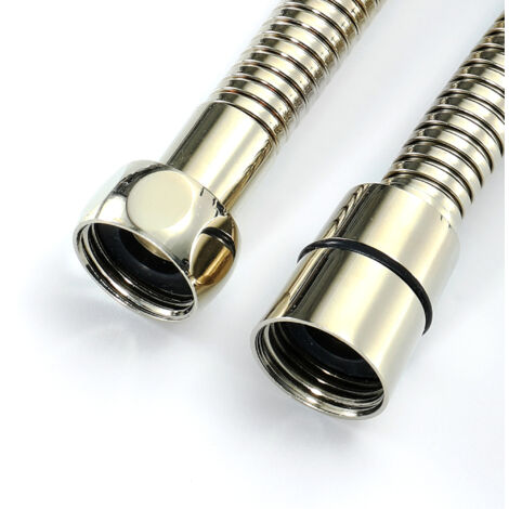 ENKI Flexi Shower Hose English Gold Large Bore 1.5m
