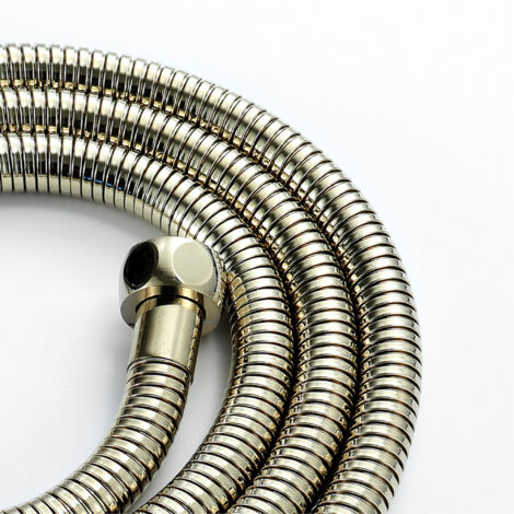 ENKI Flexi Shower Hose English Gold Large Bore 1.5m