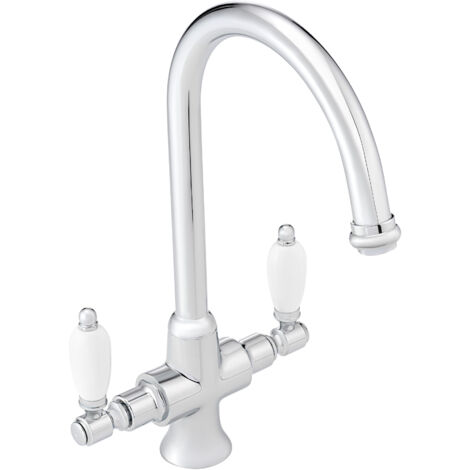 ENKI Dorchester Kitchen Mixer Tap Dual Flow Chrome
