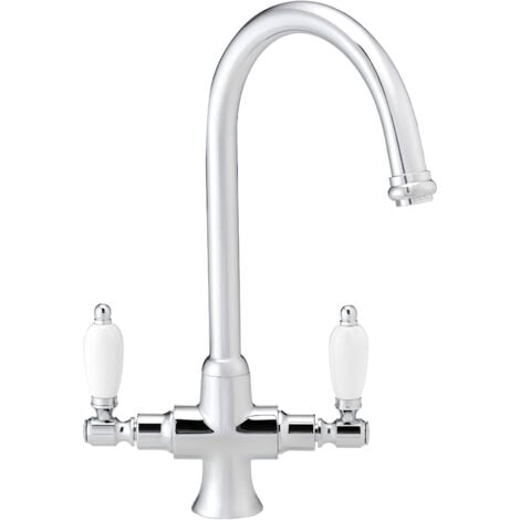 ENKI Dorchester Kitchen Mixer Tap Dual Flow Chrome