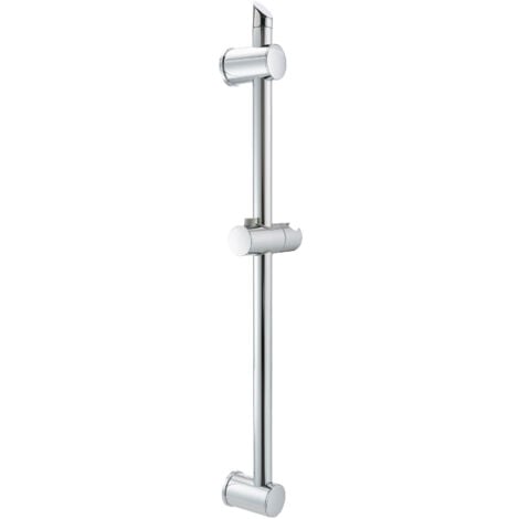 ENKI, S08, Shower Slider Riser Rail, Riser includes Shower Head Holder Bar and Shower Pole for Shower Head, Durable Chrome Finish