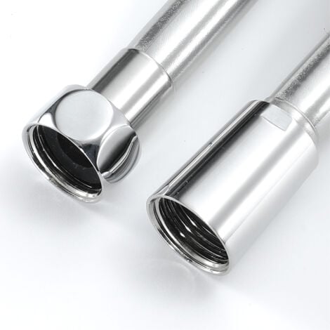 ENKI Easy Clean Shower Hose Standard PVC Silver 1.5m Long