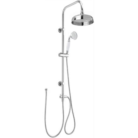 ENKI Carre Shower Riser Rail Kit Traditional Chrome 950mm