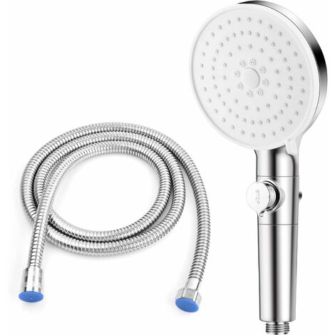 Acheter Pommeau de douche rotatif à 360 degrés avec petit ventilateur,  débit économe en eau, buse de pulvérisation de pluie en ABS, haute  pression, accessoires de salle de bain