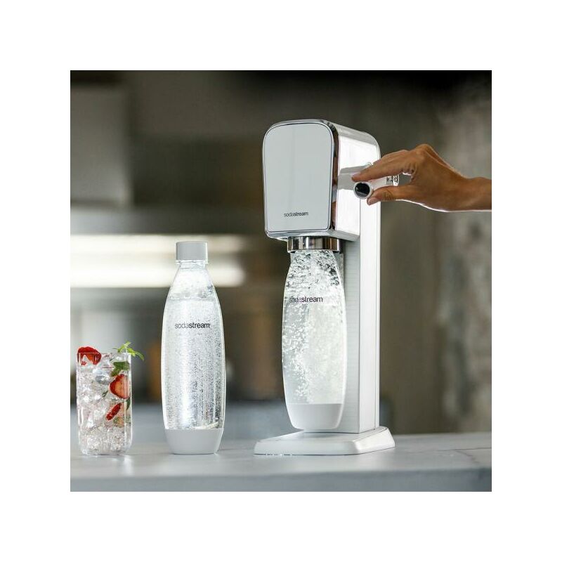 Sodastream Terra Megapack , Gasatore + 3 Bottiglie Con Nuvo Cilindro Colore  Bianco