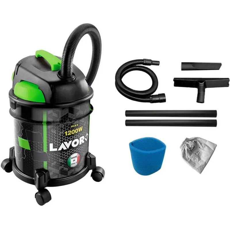 bidone aspiratore solidi e liquidi jolly 1200 s lavor Aspiratore 20 litri per solidi e liquidi, bidone in acciaio
