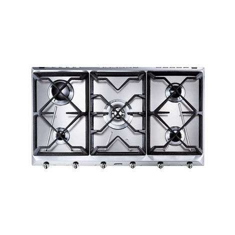 Smeg Universal SRV596GH5 piano cottura Acciaio inossidabile Da incasso Gas 5 Fornello(i)