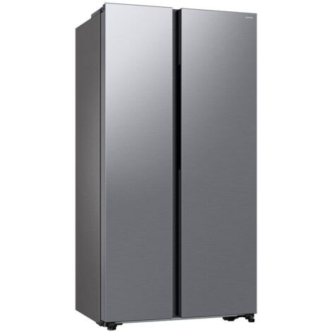 Samsung RS57DG400EM9 Frigorifero Side By Side A Libera Installazione, No Frost, AI Inverter, SmartThings Energy, Classe E, Acciaio Inox (1/5)