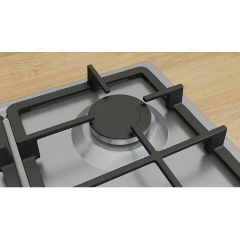 Bosch Serie 4 PGP6B5K90 Piano cottura a gas 60 cm 4 fuochi Acciaio Inox
