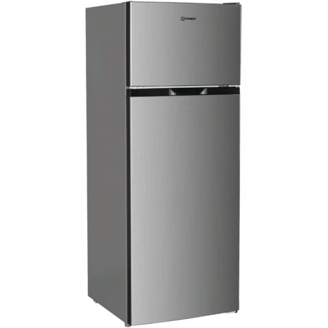 Indesit I55T0 412S Frigorifero Combinato A Libera Installazione, Luce Interna, Classe E, Acciaio Inox