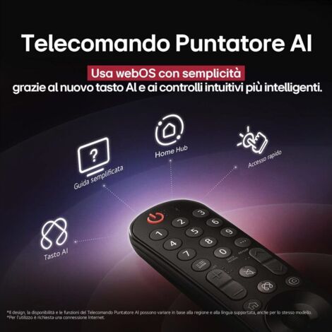 LG OLED evo AI OLED65G56LS TV Serie G5S 65 pollici 4K, α11 Gen2, Brightness Booster Ultimate, 60W, 4 HDMI 165Hz, Smart TV 2025