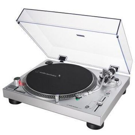 Audio-Technica AT-LP120X Giradischi a Trasmissione Diretta Argento