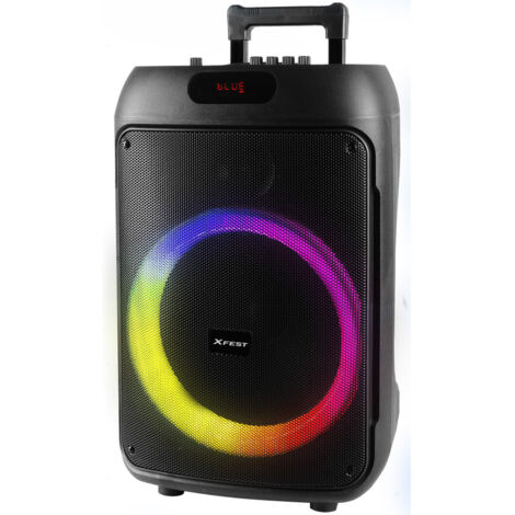 Altoparlante da festa wireless Trevi XF 380 KB, 50W, Nero, Bluetooth e batteria ricaricabile