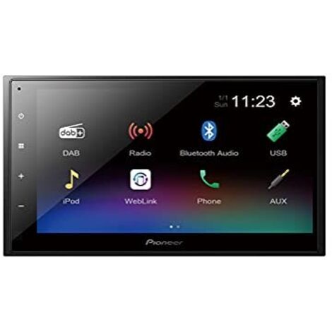 Pioneer DMH-A340DAB Monitor Autoradio Nero 200 W Bluetooth