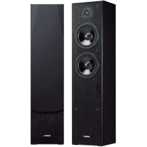 Yamaha Coppia di Diffusori da Pavimento NS-F51 Nero, 2 Vie, Potenza Totale 240W