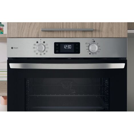 Indesit IO 258HS B forno da incasso multifunzione Inox 11Funzioni totali classe A+ 71Lt Funzione Vapore, Idrolisi