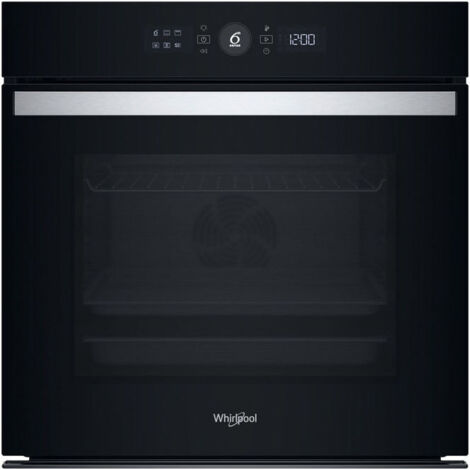 Whirlpool WOI4S8PM0SBXA Forno da incasso, Steam+, Airfry, Tecnologia 6° Senso, Classe A, Nero