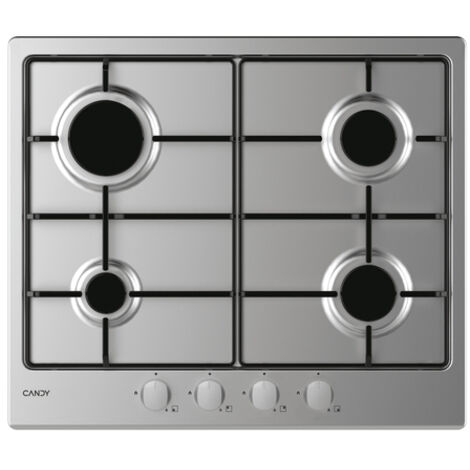 Candy Piano Cottura CHW6BRX a Gas 4 Fuochi Gas Colore Inox