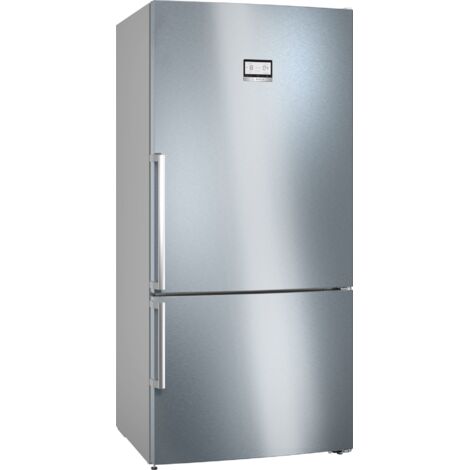 Bosch Serie 6 KGN86AIDR Frigorifero Combinato da libera installazione 186 x 86 cm Acciaio anti-impronta Classe D. Capacità netta totale: 631 L. Cerniera porta: Destra, Tipo di display: LED. Classe ...