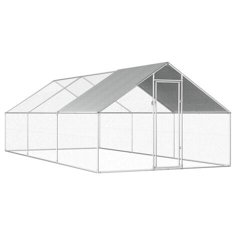 FIMEI Poulailler d'extérieur 2,75 x 6 x 1,92 m Acier galvanisé (1/5)
