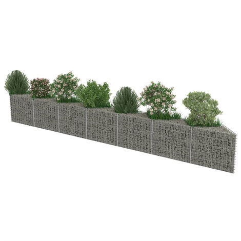 FIMEI Mur de gabion Acier galvanisé 450 x 30 x 50 cm (1/5)