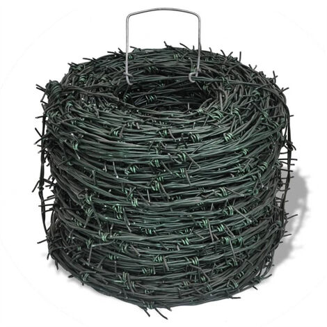 FIMEI Fil barbelé Vert Rouleau de 100 m (1/3)