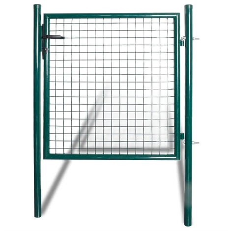 FIMEI Portail de clôture à porte simple Acier enduit de poudre (1/5)