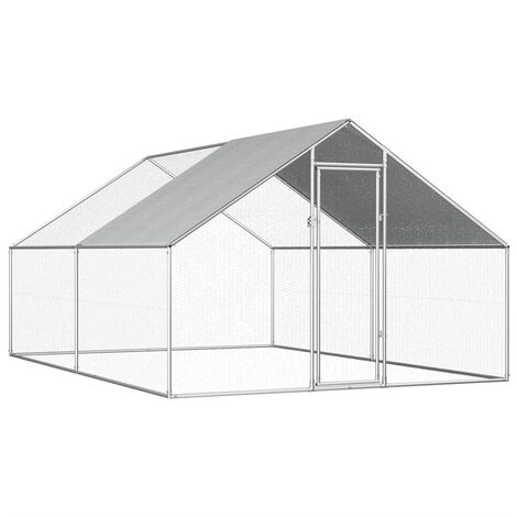 FIMEI Poulailler d'extérieur 2,75 x 4 x 1,92 m Acier galvanisé (1/5)