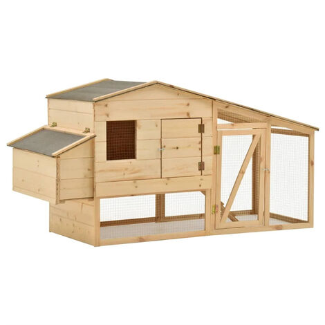 FIMEI Poulailler Bois de pin massif 178x67x92 cm (1/5)