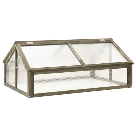 FIMEI Serre Gris 114x80x50 cm Bois de sapin (1/5)