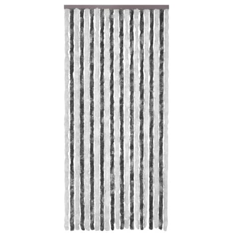 FIMEI Moustiquaire Gris et blanc 100x220 cm Chenille