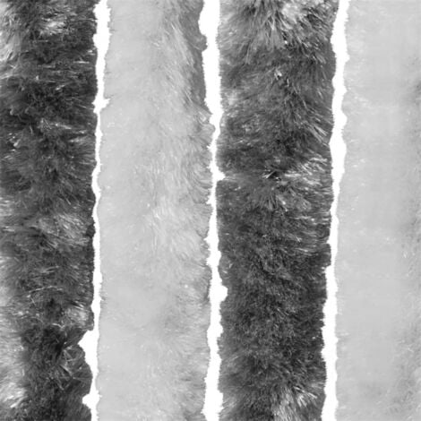 FIMEI Moustiquaire Gris et blanc 100x220 cm Chenille