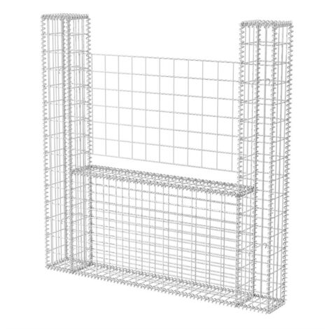FIMEI Panier de gabion en forme de U Acier galvanisé 160x20x150 cm (1/5)