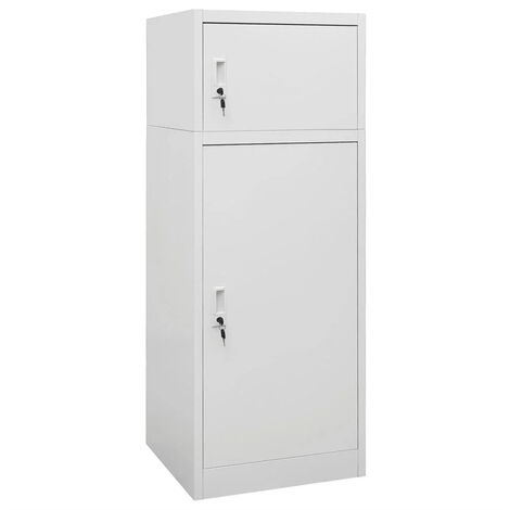 FIMEI Armoire à selles Gris clair 53x53x140 cm Acier (1/5)