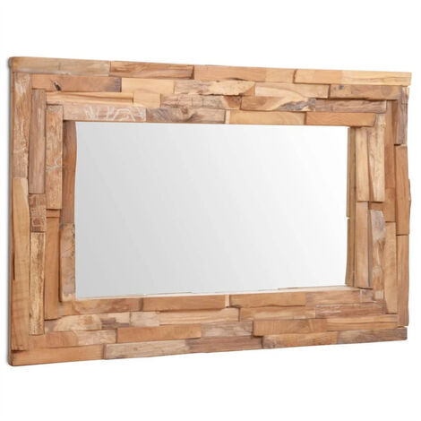FIMEI Miroir décoratif Teck 90 x 60 cm Rectangulaire (1/5)