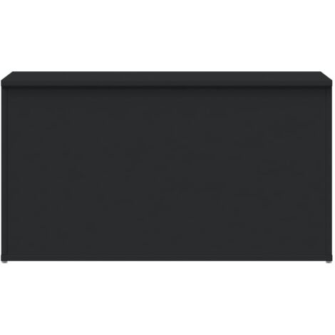 FIMEI Coffre de rangement Noir 84x42x46 cm Bois d'ingénierie