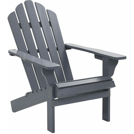 FIMEI Chaise de jardin Bois Gris (1/5)
