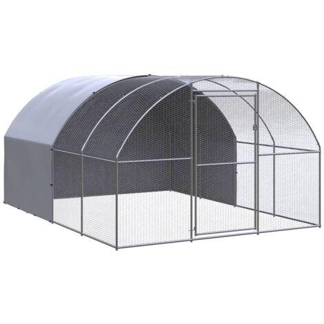 FIMEI Poulailler d'extérieur 3x4x2 m Acier galvanisé (1/5)