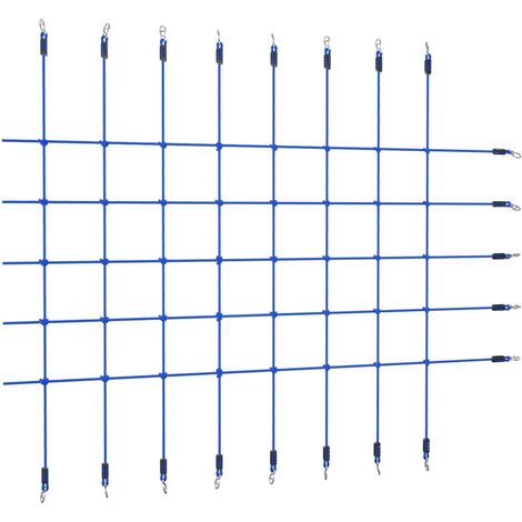 FIMEI Filet d'escalade 200x150 cm Bleu (1/5)