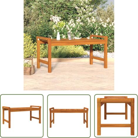 FIMEI Table basse 100x50x50 cm Bois d'acacia massif (1/5)