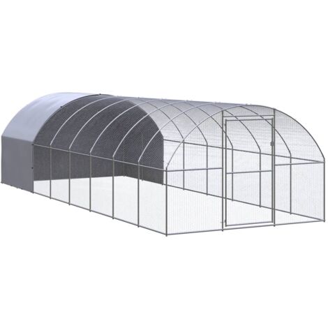FIMEI Poulailler d'extérieur 3x8x2 m Acier galvanisé (1/5)