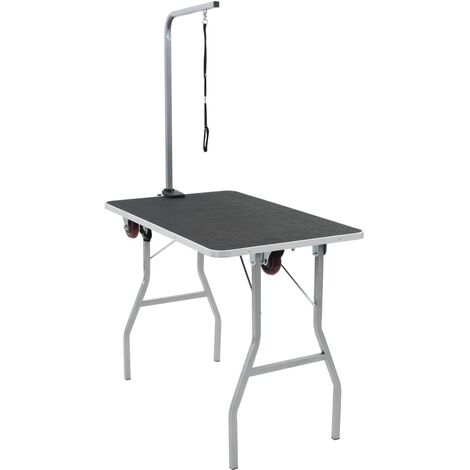 FIMEI Table de toilettage pour chien portable avec roulettes (1/5)
