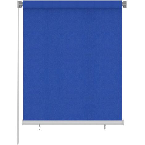 FIMEI Store roulant d'extérieur 120x140 cm Bleu PEHD (1/5)