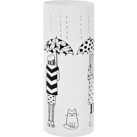 FIMEI Porte-parapluie Femmes Acier Blanc (1/5)