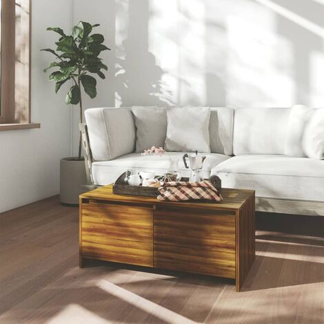 FIMEI Table basse Chêne marron 90x50x41,5 cm Aggloméré (1/5)