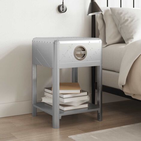 FIMEI Table de coin avec 1 tiroir vintage Style d'aviation (1/5)
