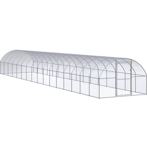 FIMEI Poulailler d'extérieur 3x16x2 m Acier galvanisé (1/5)