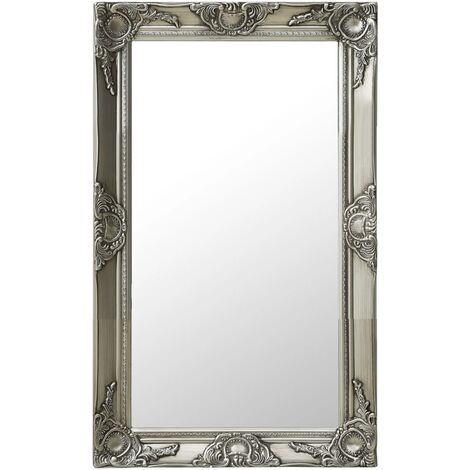 FIMEI Miroir mural style baroque 50x80 cm Argenté (1/5)