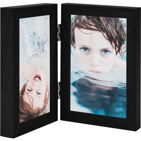 FIMEI Cadre photo dépliable en deux Noir 2x(21x29,7 cm) (1/5)