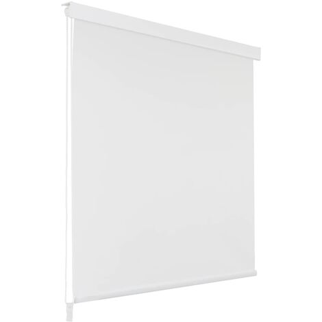 Vidaxl – Store roulant de douche 160 x 240 cm blanc – 100 % EVA résistant à l'eau – Séchage rapide – Installation facile avec accessoires inclus (1/5)